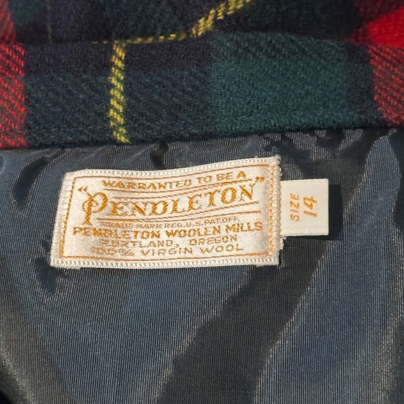 Pendleton 1960's Red Plaid Suit with Mini Skirt - Fits S-M - Picture 9 of 14